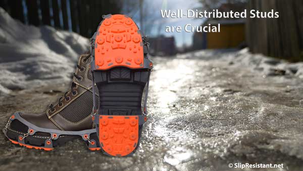 ICE BEAST LOW-PRO Ice Cleats Well-Distributed Studs