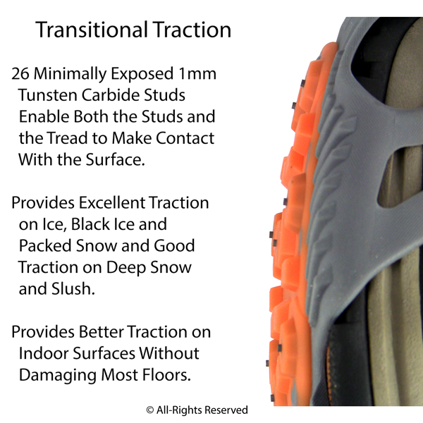 Winter Walking LOW-PRO Ice Cleats Transitional Traction