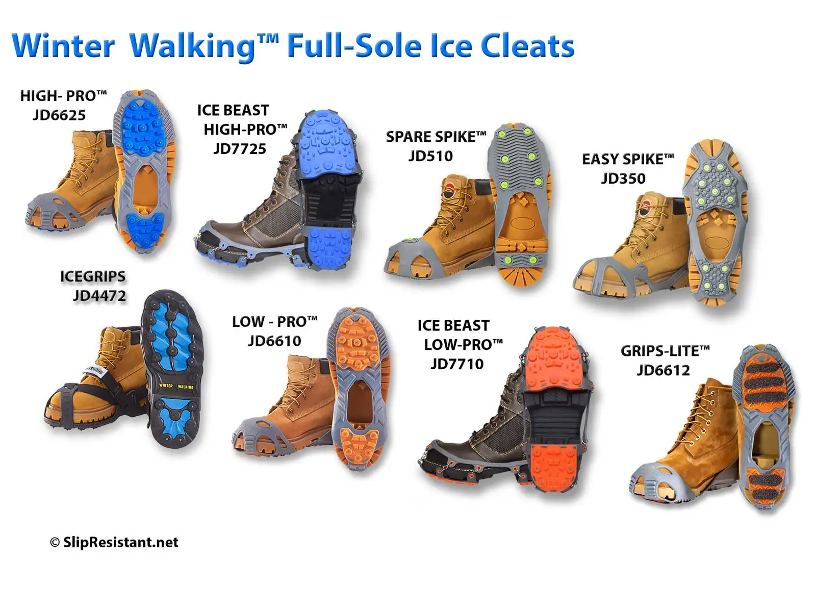 Ice Cleats, for Shoes & boots  Shoe Cleats, Grips, Ice Spikes