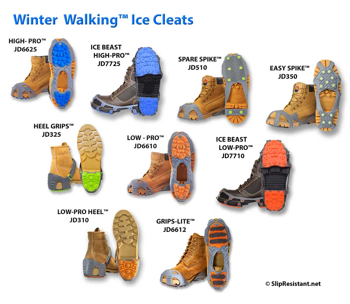 Winter Walking Heel Grips Ice Cleat 