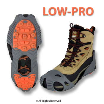 Winter Walking LOW-PRO Ice Cleats JD6610 on Boots