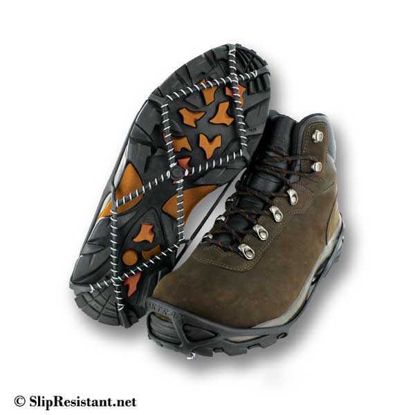 Yaktrax WALK Traction Cleats on Winter Boots