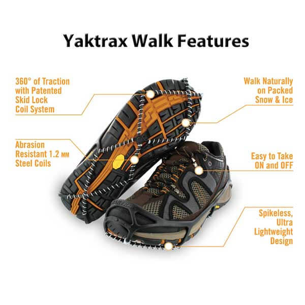 Yaktrax Walk Features