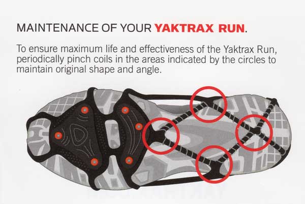 Yaktrax Run Traction Cleats for Running 