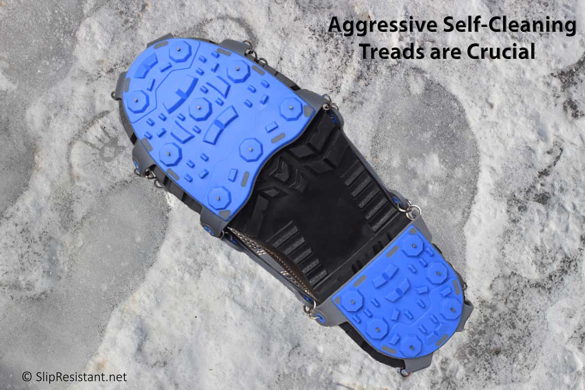 ICE BEAST™ HIGH-PRO Ice Cleats Aggressive Self-Cleaning Treads