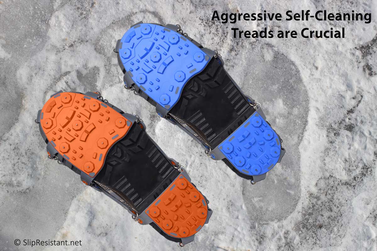 ICE BEAST™ Ice Cleats Aggressive Self-Cleaning Treads