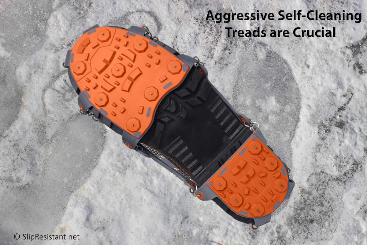 ICE BEAST™ LOW-PRO Ice Cleats Aggressive Self-Cleaning Treads